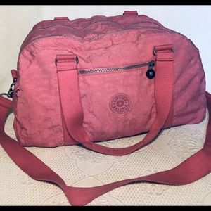 Kipling pink duffel bag